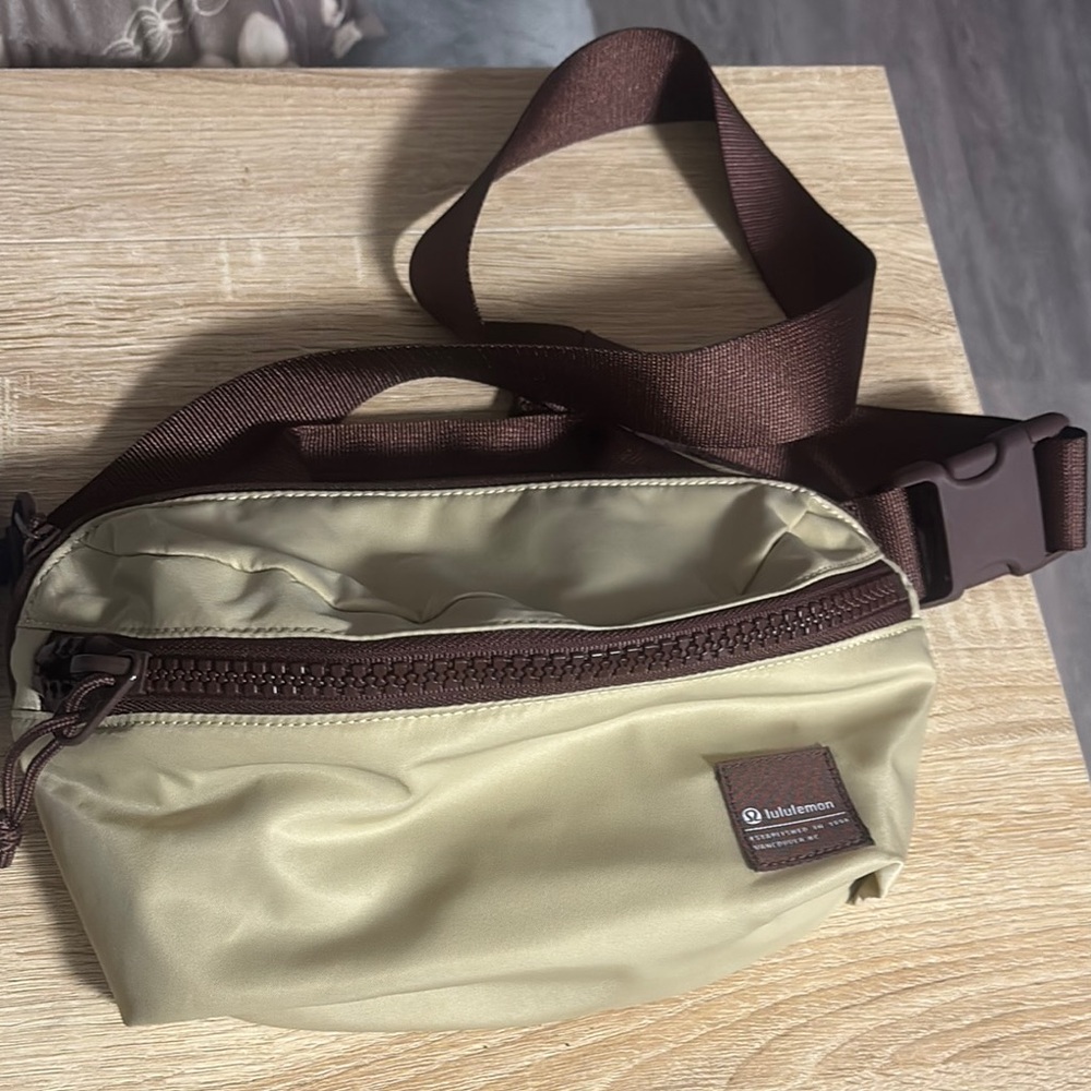 Lululemon Athletica Brown and Tan Belt Bag Practical Everyday Style
